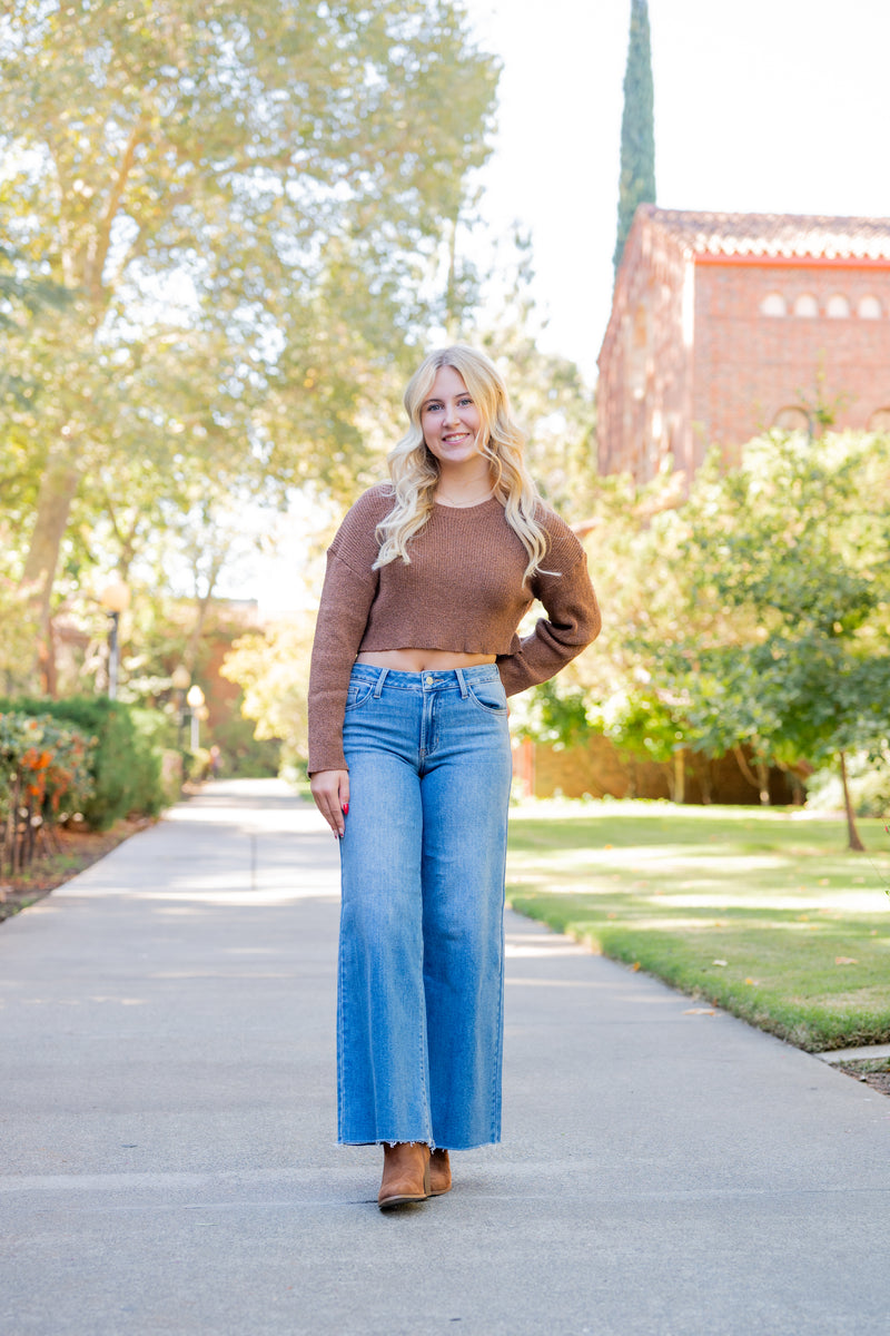 Fall Love Cropped Sweater