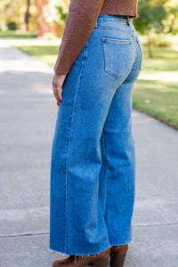 Mid-Rise Relaxed Wide Leg Denim