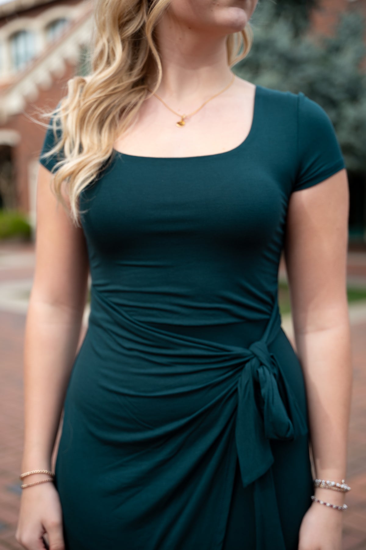 Square Neck Short Sleeve Midi Dress For Elyse Square Neck Short Sleeve Midi Dress For Elyse