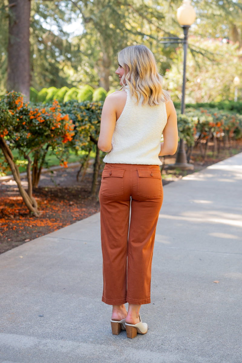 Cargo Wide Leg 26-Inch Crop