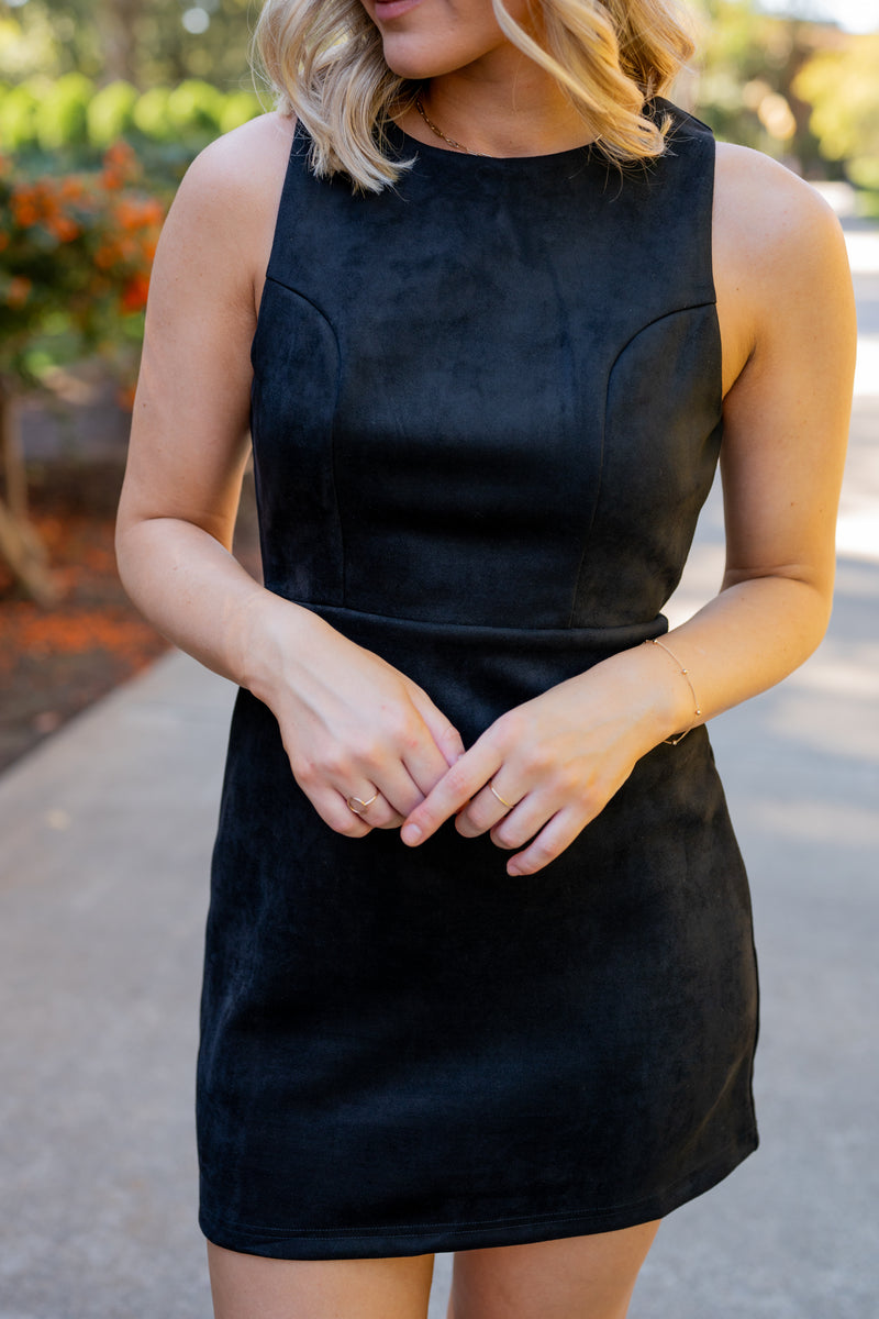 Meet Me in Tuscany Faux Suede Mini Dress Meet Me in Tuscany Faux Suede Mini Dress