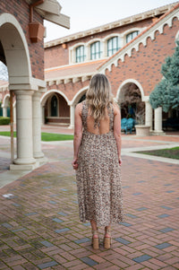 Desert Sunset Tiered Open Back Maxi Dress