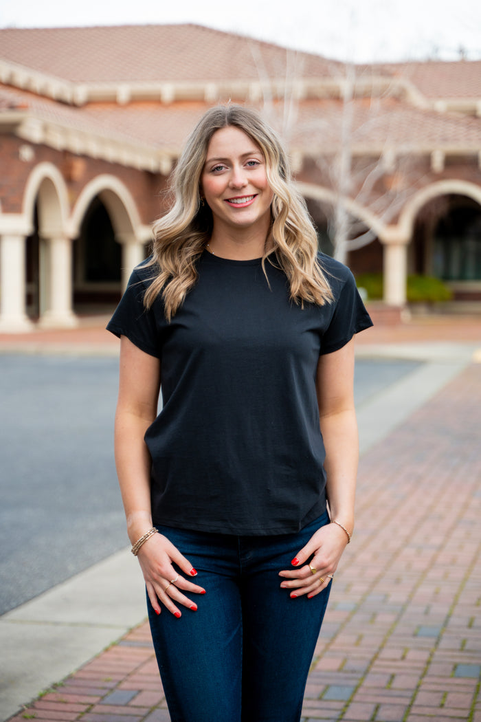 100% Cotton Scoop Neck Tee