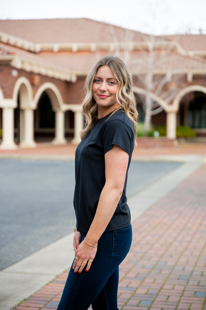 100% Cotton Scoop Neck Tee