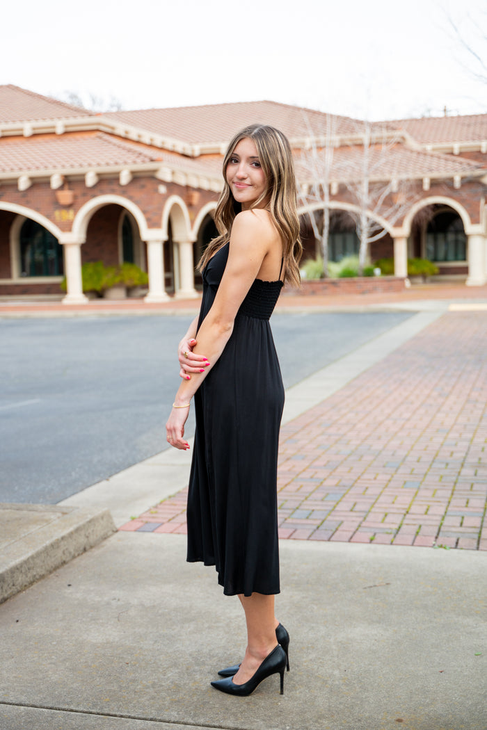 Midi Dress With Twist Detail