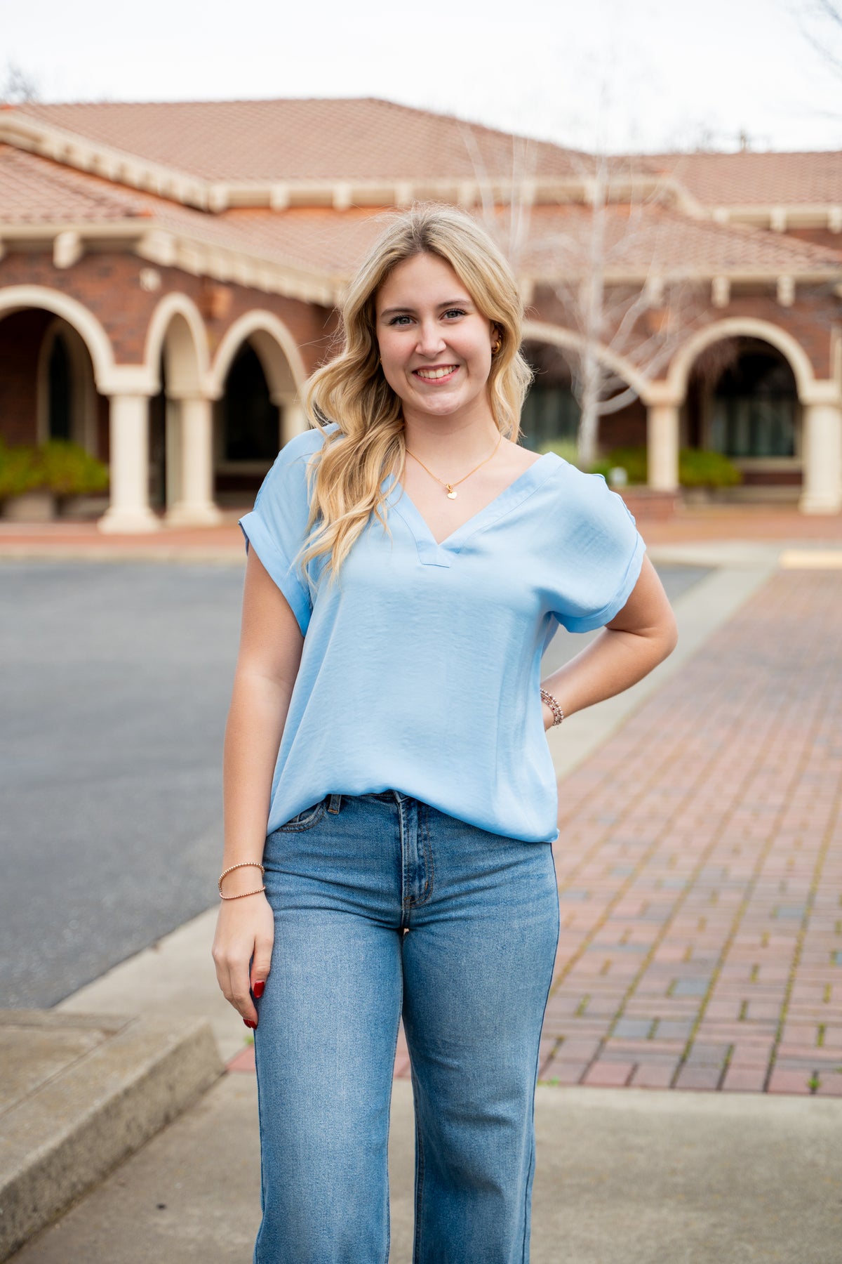 The Natasha V-Neck Blouse