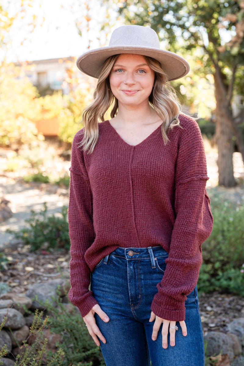 V-Neck Oversized knitted Sweater