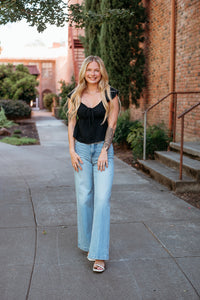 High Waisted Loose Leg Selena Denim