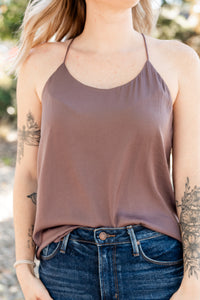 String Strap Flowy Tank Top