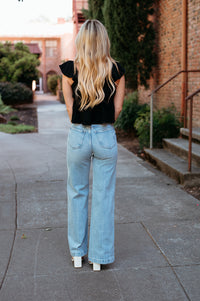 High Waisted Loose Leg Selena Denim