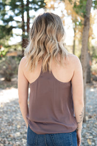 String Strap Flowy Tank Top