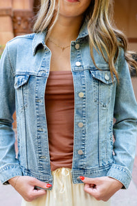 Classic Acid Wash Denim Jean Jacket