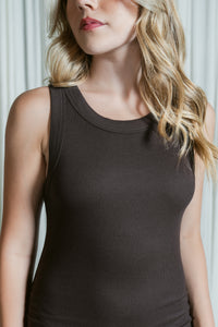 Wren Ultra Ribbed Ruched Midi Dress