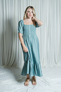 The Isla Button Maxi Dress