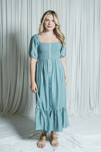 The Isla Button Maxi Dress