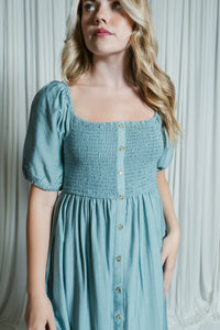 The Isla Button Maxi Dress