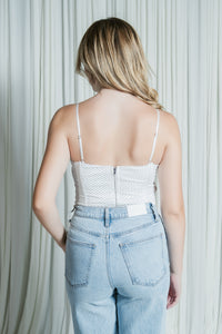 Lunelle's Lace Polka Dot Corset Top
