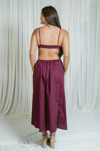 Wine & Wishes Sweetheart Twist Midi Dress