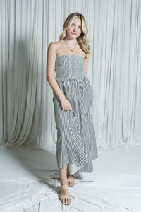 Malibu Moms Strapless Midi Dress