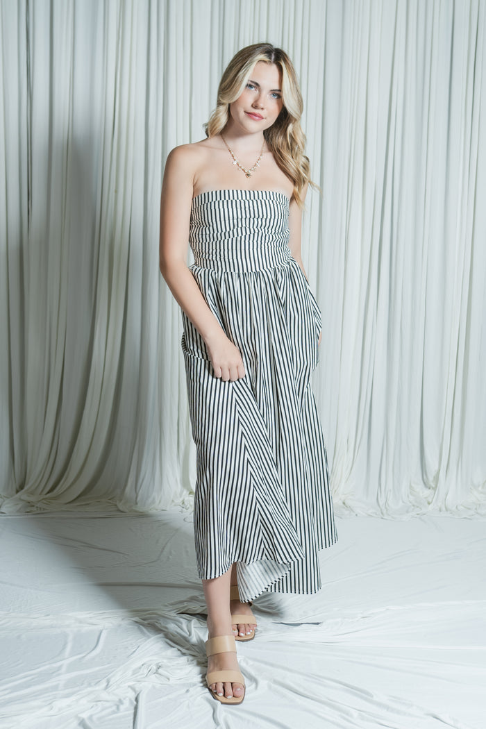 Malibu Moms Strapless Midi Dress