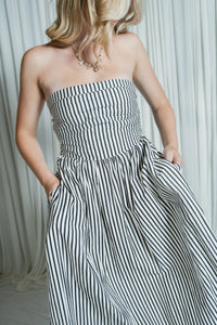 Malibu Moms Strapless Midi Dress