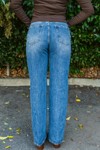 Tate High Rise Bowed Wide Leg 32 Inch