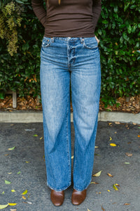 Tate High Rise Bowed Wide Leg 32 Inch