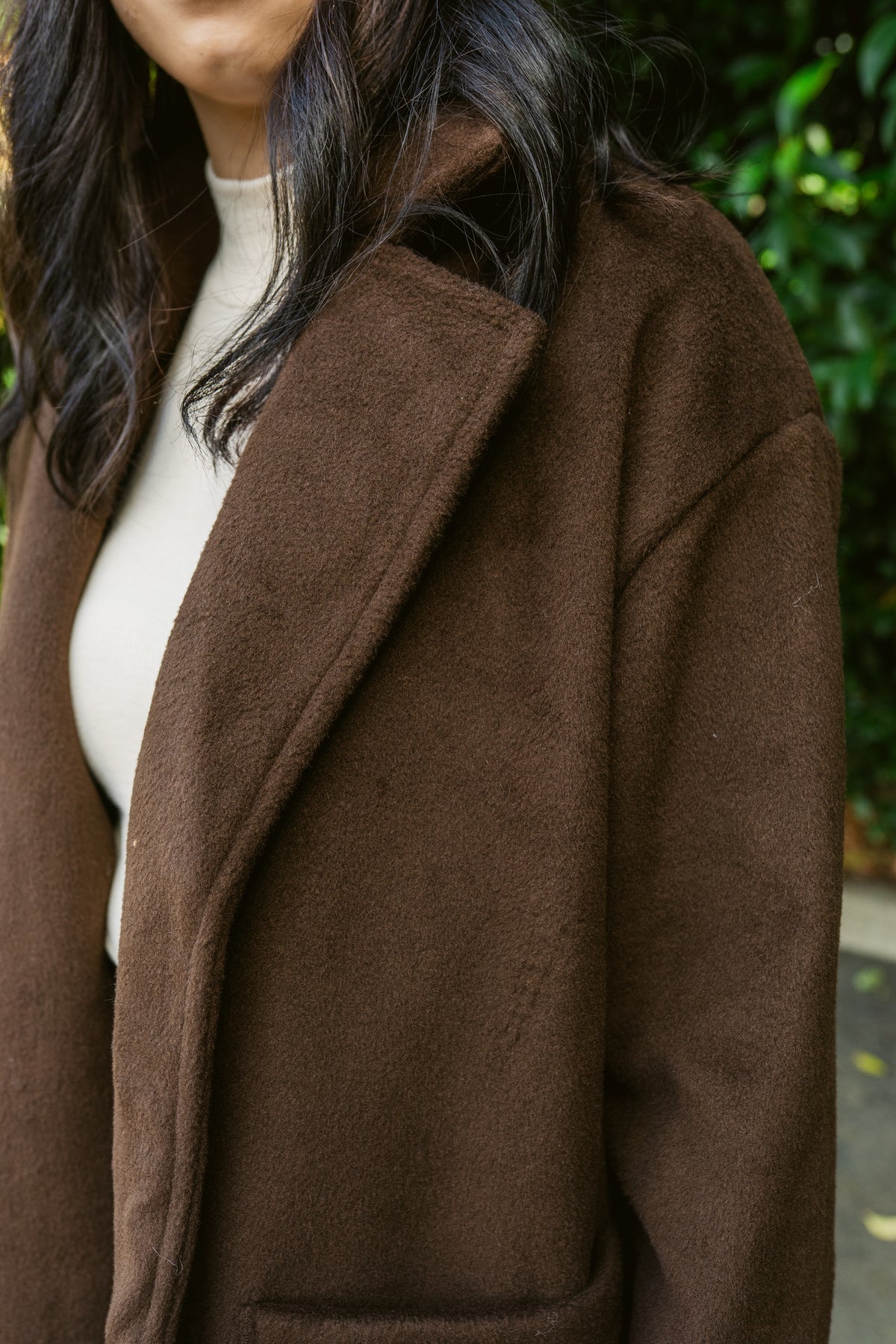 Livia Open Front Long Coat