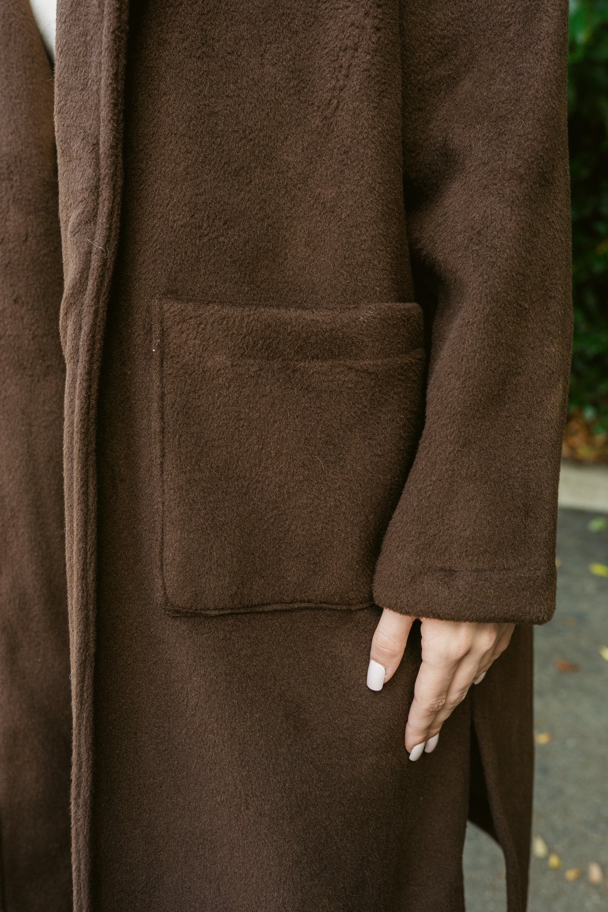 Livia Open Front Long Coat