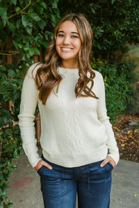Elsie Long Sleeve Cable Knit Sweater
