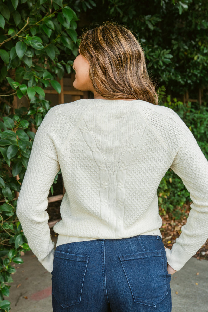 Elsie Long Sleeve Cable Knit Sweater