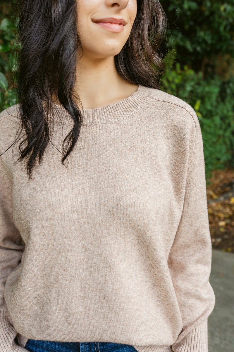 Lucy's Crewneck Sweater W/ Side Slit