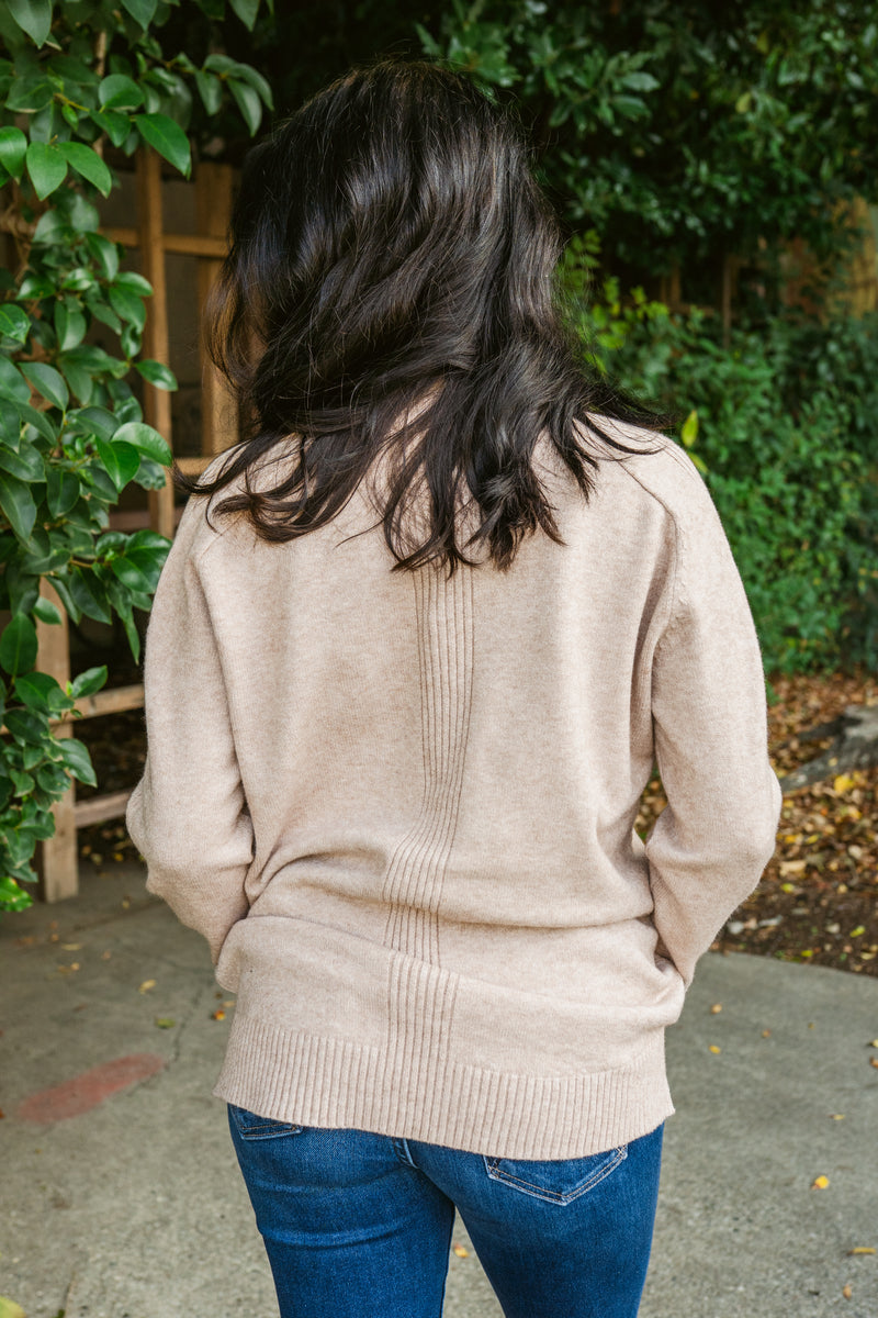 Lucy's Crewneck Sweater W/ Side Slit