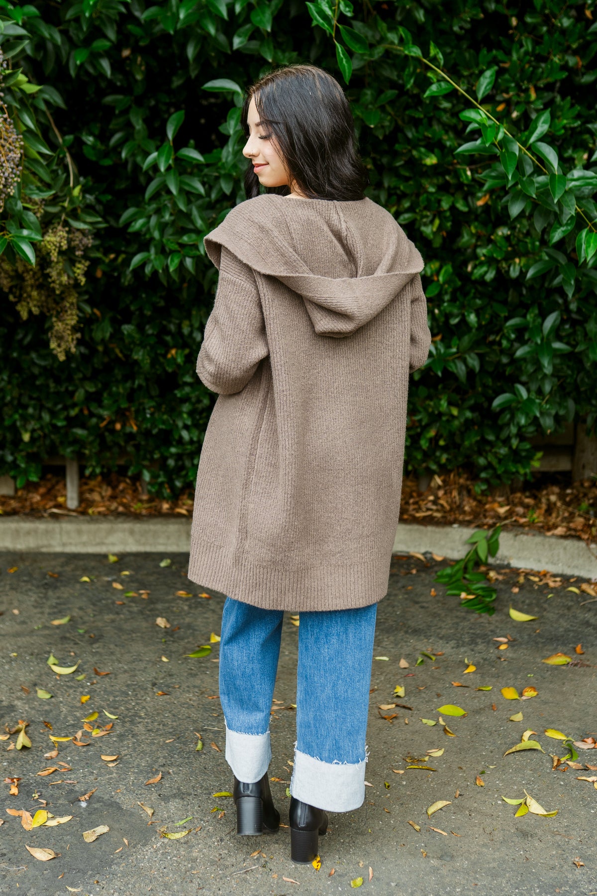 Illana Open Front Hooded Cardigan