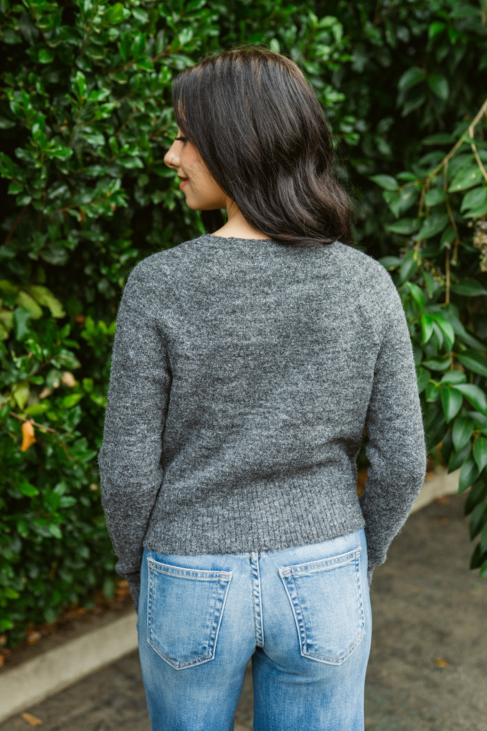 School Girl V-Neck Button Down Cardi