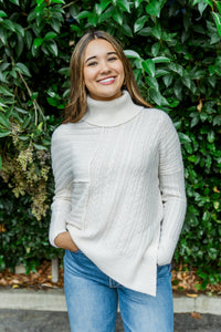 Seira Mock Neck Knit Sweater