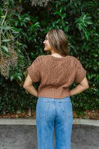 Short Sleeve Knitted Sweater