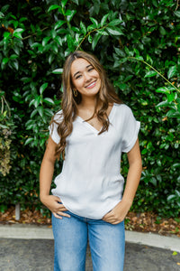 The Natasha V-Neck Blouse