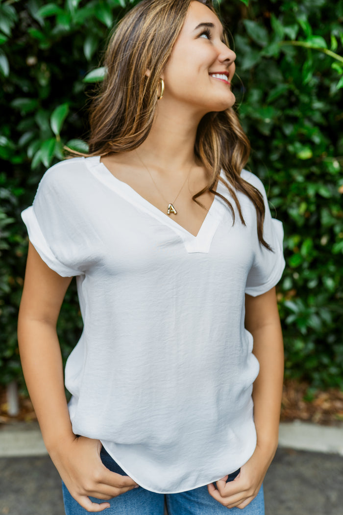The Natasha V-Neck Blouse