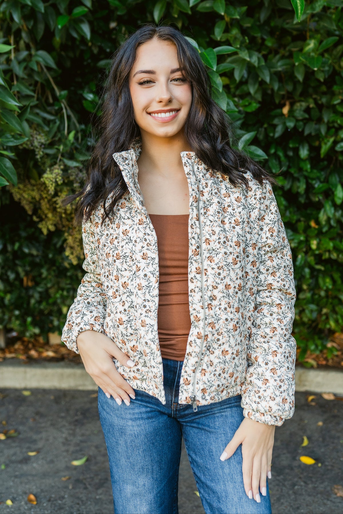 Just Looking Floral Corduroy Jacket