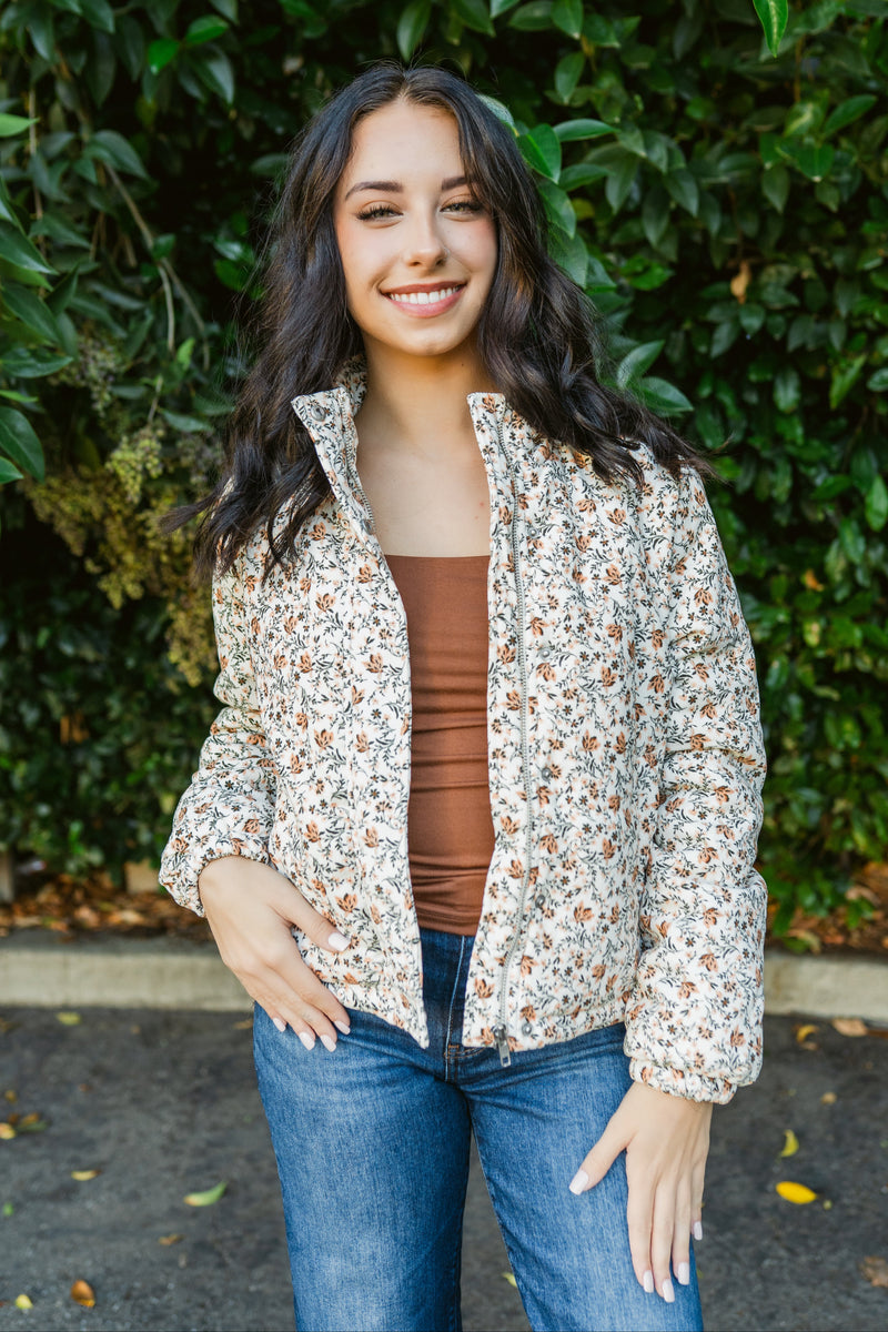 Just Looking Floral Corduroy Jacket