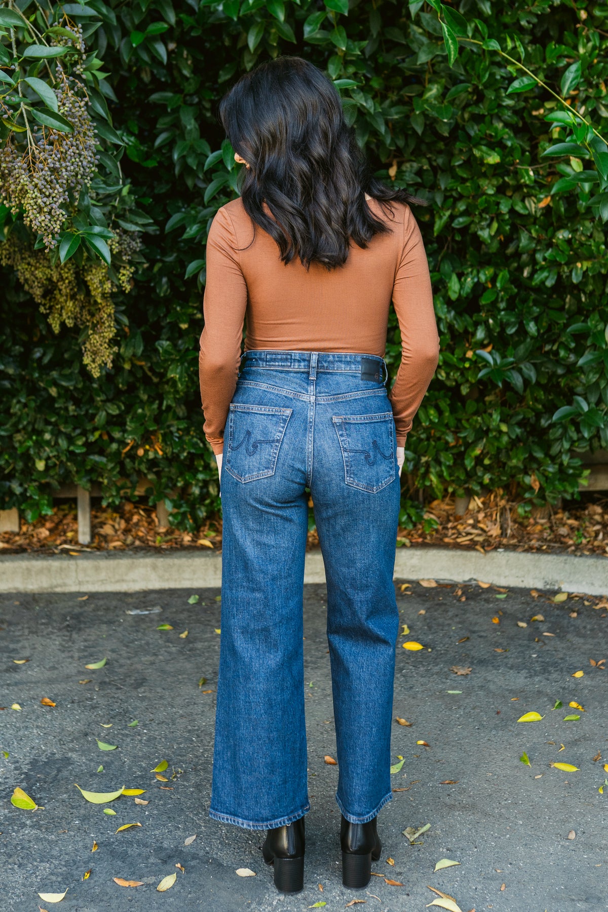 Classic Clean Hem Wide Leg Crop Saige Denim