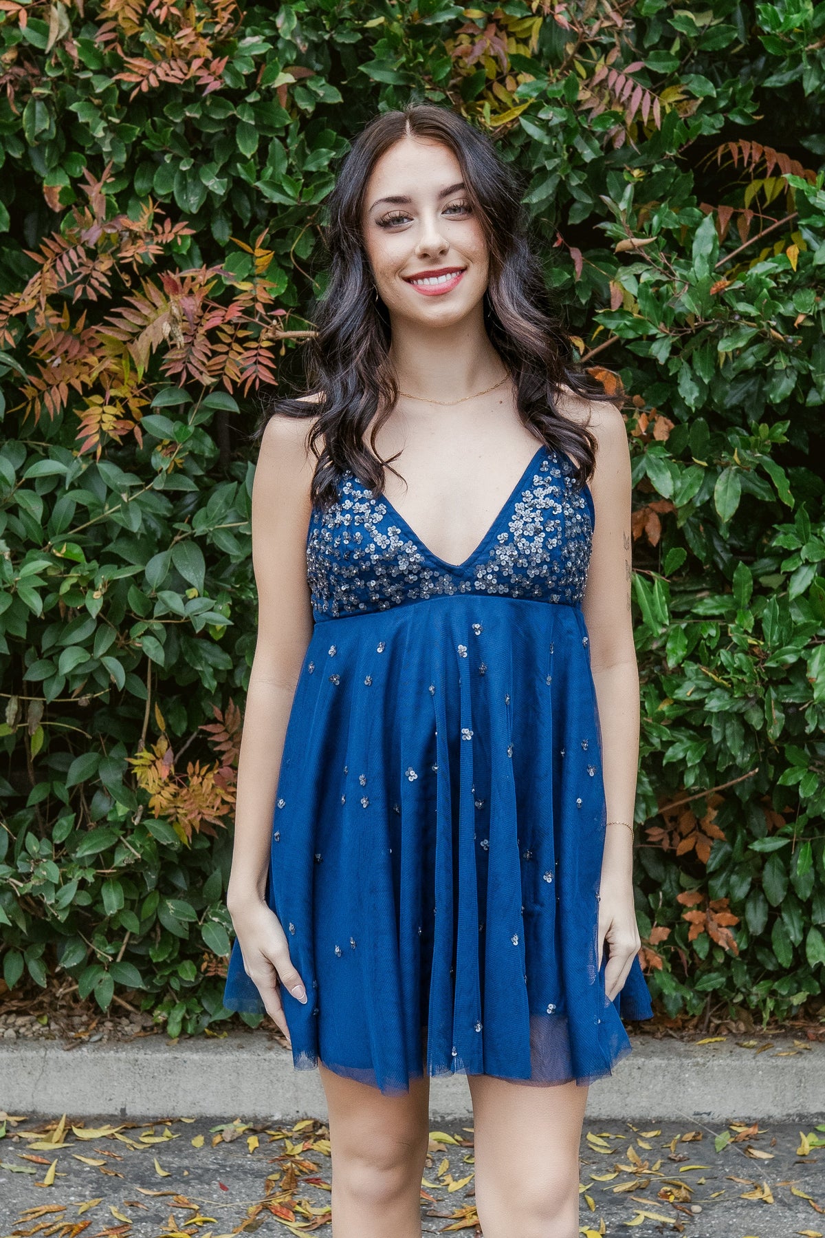 Noel's Cosmic Mini Babydoll Dress