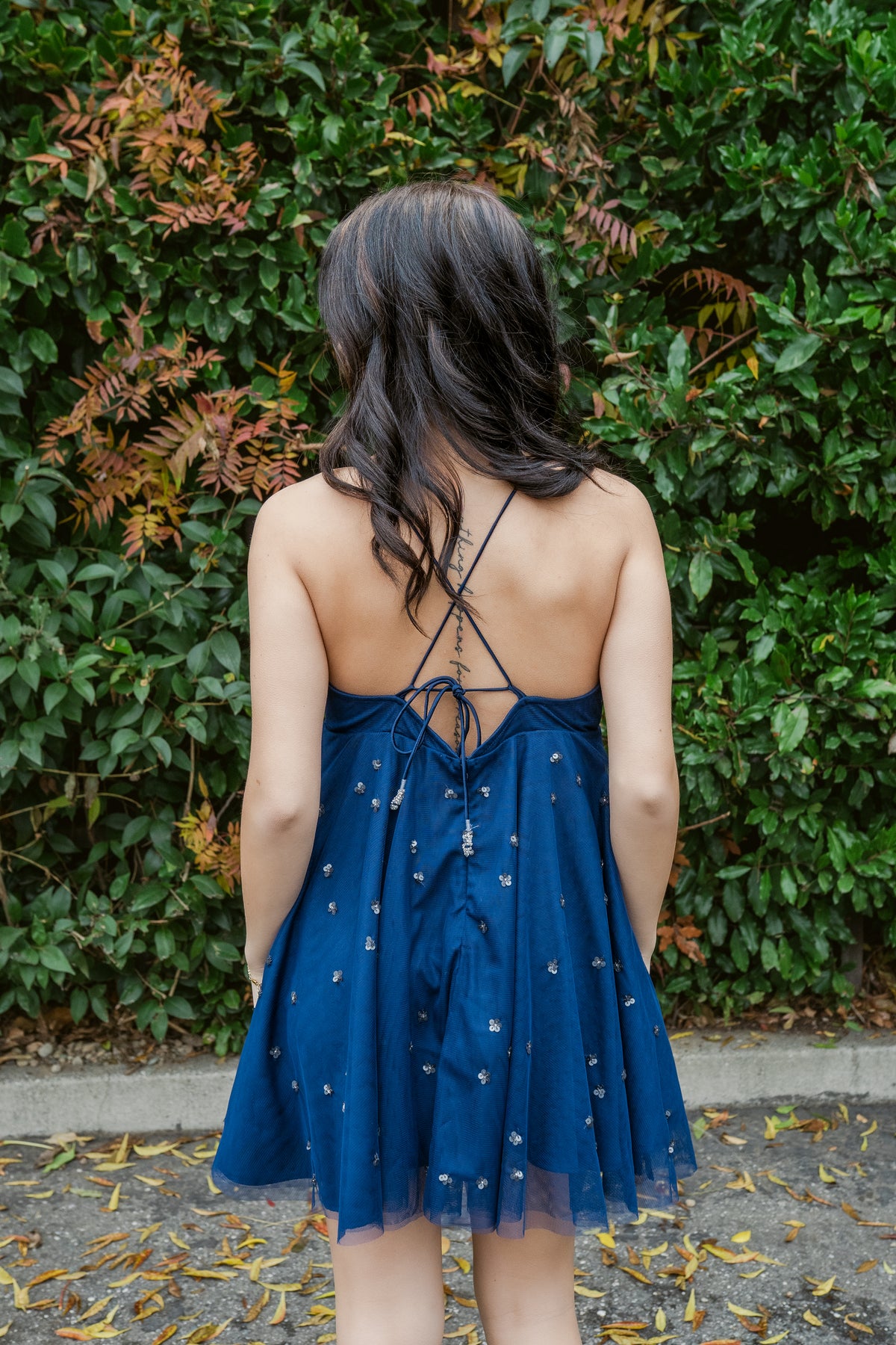 Noel's Cosmic Mini Babydoll Dress