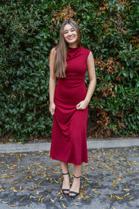 Celin's Timeless Cowl Neck Maxi Dress