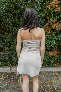 Sparkle On Ruched Strapless Mini Dress