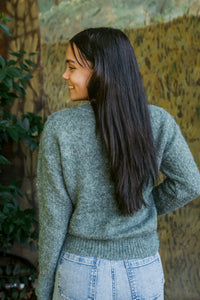 Clara Cable Knit Crew Neck Sweater