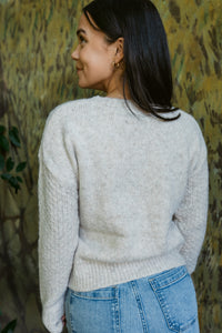 Clara Cable Knit Crew Neck Sweater