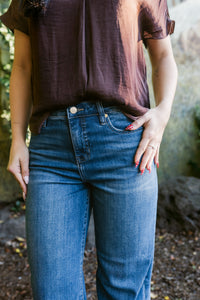 Sunday Stride High Rise Wide Leg Crop W/ Clean Hem