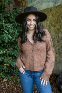 Lila Button Up Cropped Cardigan